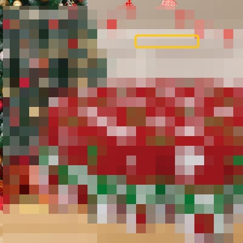 Juego de 2 tapetes de cocina con diseño de Navidad, diseño de rayas rojas y blancas, decoración del hogar, 17 x 29 y 17 x 47 pulgadas