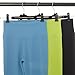 WEALTHY73 Women's Textured Threaded High Waist Yoga Pants Sports Running Tight Cropped Pants Fitness Widening Trousers Soft Perspiration Slim,Green,L(Length93CM)