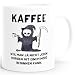 Produktbild MoonWorks® Kaffee-Tasse Kaffee weil man ja nicht jeden Morgen mit einem Mord anfangen kann Spruch Papa weiß unisize