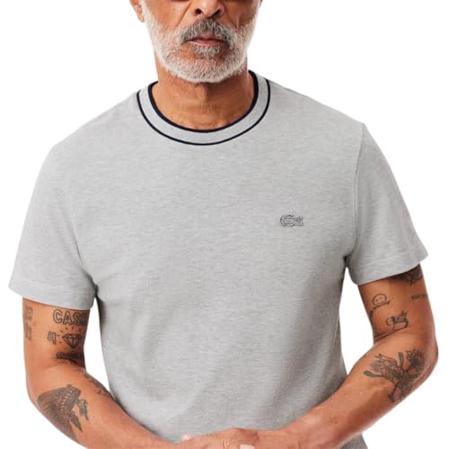 Lacoste Men's Stretch Piqué Stripe Collar T-Shirt2