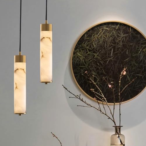 Suspension Moderne à LED plafonnier marbre intensité variable pour salle à manger - 7