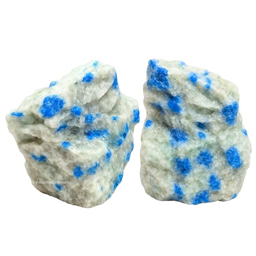 Image of Amazing Gemstone 2 Pieces K2 Jasper Raw Crystals and Healing Stones, Natural Rocks for Tumbling and DIY Raw Stones and Crystals