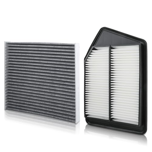 MOTOALL Engine Air Filter & Cabin Air Filter Combo Set 17220-5A2-A00 Fit for Honda Accord 2013-2017 for Acura TLX 2015-2020 Replaces# 80292-SDA-A01