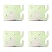 TEHAUX 4pcs Bed Accessories Wood Bed Rail Bracket Bed Rail Hooks Plates Beds Frame
