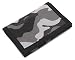 RFID Trifold Canvas Outdoor Sports Wallet for Kids - Front Pocket Wallet with Magic Sticker - Gray