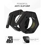 DMoose Fitness Barbell Clips 2 Inch (Pair) - Quick Release Olympic Barbell Clamps & Collars with Anti Slip TPR Grip for Secure Weightlifting and Powerlifting - Weight Clips for Bars at Home or Gym - Image 2