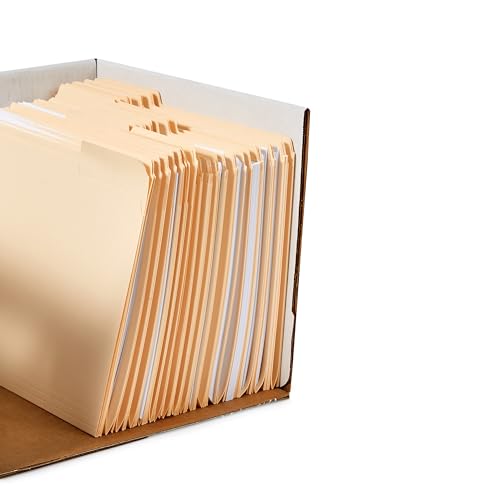 Amazon Basics Medium Duty Storage/Filing Boxes With Lid and Handles, Legal/Letter Size, 12-Pack, White, 16.2" L x 12.5" W x 10.5" H - Image 4