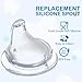 4Pack Replacement Silicone Spout Compatible with NUK, Soft Spout Replacement for NUK Active and Learner Cups, Easy Transition from Bottle to Cup, No Spill for Sippy Cup Nipples