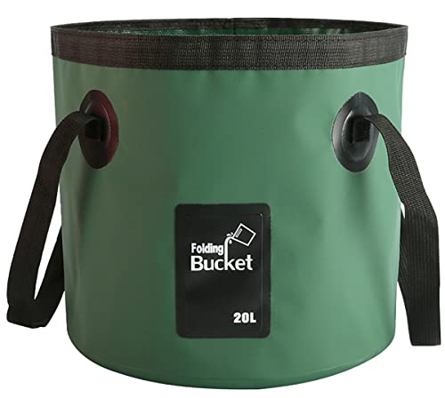 BANCHELLE Collapsible Bucket Water Container Portable Folding Camp Wash Basin for Outdoor Traveling...