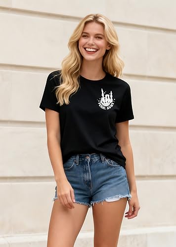 QIXYN Feral Aunt Shirt for Women Gifts Skeleton Feral Mom Cool Club Tops — view 2