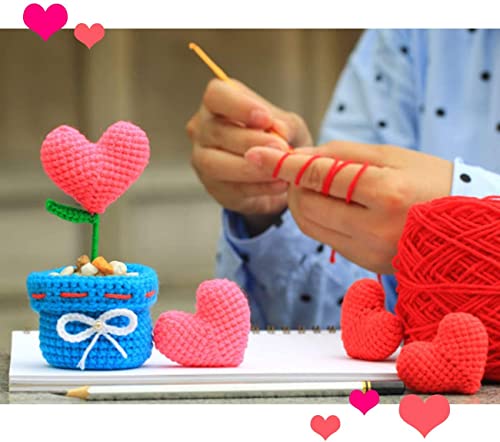 Ilauke 12 x 50 g Acrylic Knitting Yarn Kit, Super Soft Acrylic Yarn for Hand Weaving with 2 Hooks, 2 Needles, 8 Marker Pins and a Reusable Storage Bag