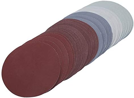 30ps 150mm /6" Inches Grit 1000/1500 /2000/3000/ 5000/7000 Sanding Discs Hook Loop Sandpaper Round Sandpaper Disk Sand Sheet