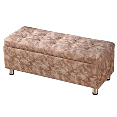 Taburete multifuncional para cambiar zapatos rectangular con baul de almacenamiento grande 2