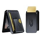 Vantamo Portafoglio Premium da uomo, sottile portafoglio pieghevole con protezione RFID e confezione regalo, design minimalista di lusso, meccanismo resistente