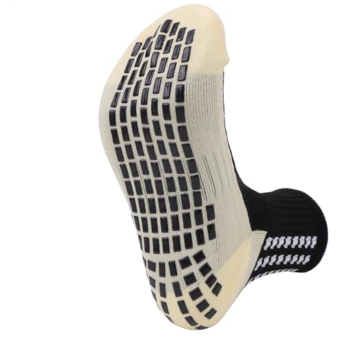 Professional Anti-slip Grip Soccer Socks Set - Sports Socks and Shin Guard Sleeves, Breathable, Athletic, All Seasons4