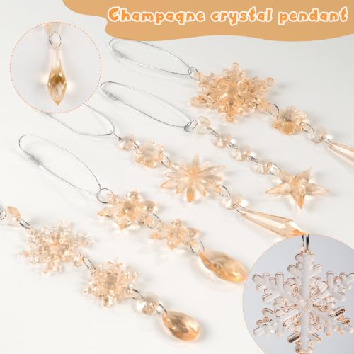Image of Crystal Ornaments for Christmas Tree Winter Wonderland Decorations