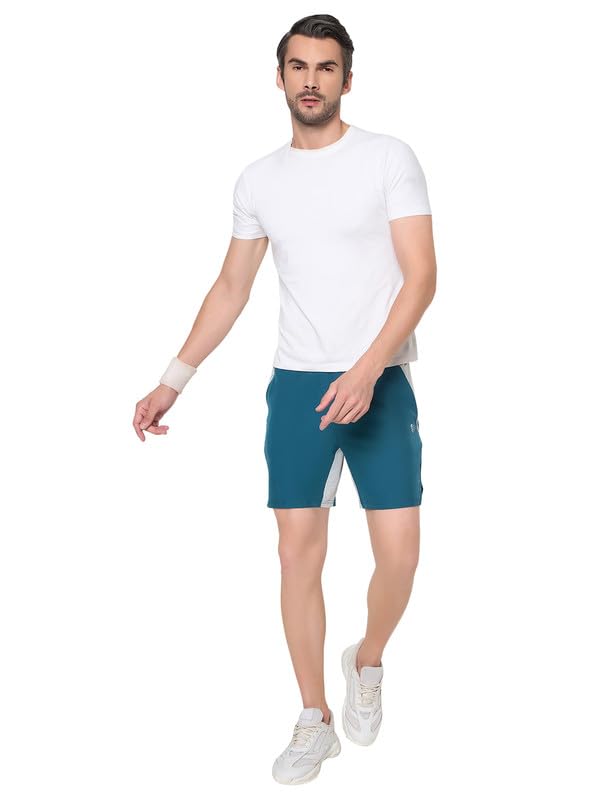 Image of John Players Colourblocked Running Shorts with Pocket