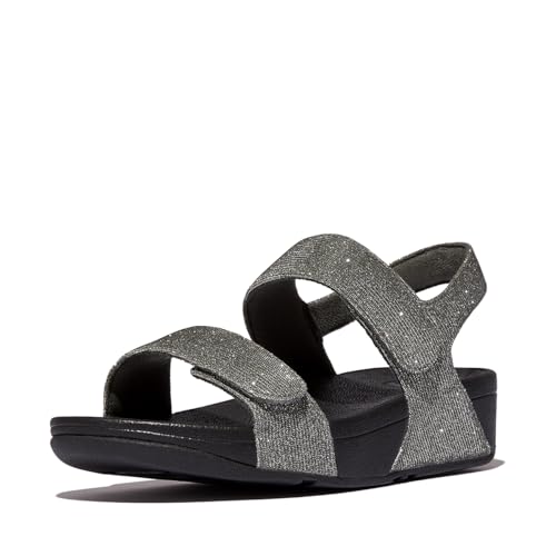 Sandales Fitflop Lulu Glitter Gris anti-douleur et amortissantes pour la marche