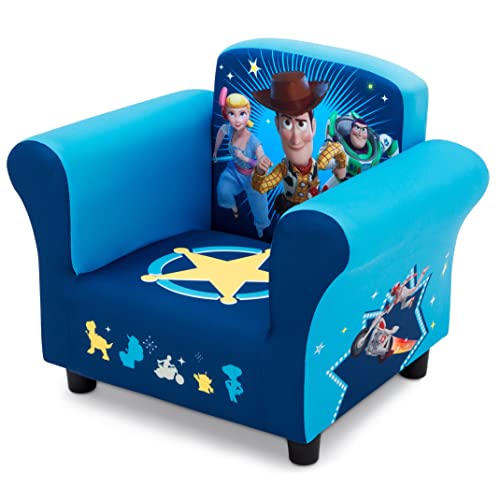 Delta Children Upholstered Chair, Disney/Pixar Toy Story 4 For Bedroom With Arm Rest, Cushion Availability, Wood/Urethanefoam/Polyester #TOP7