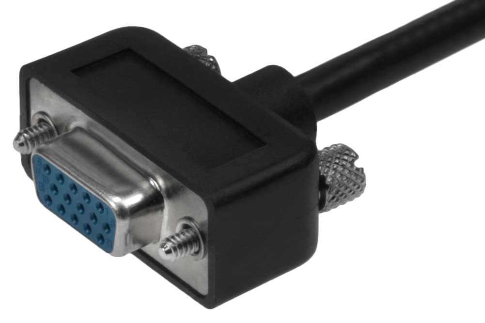 SF Cable, 25ft Ultra Slim SVGA Cable with Ferrites HD15 M/F Triple Shielded