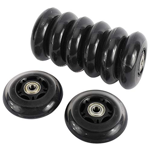 Xmsound 8Pack 70Mm 82A, 76Mm 84A Roller Blade Wheels, Roller Skating Wheels, Inline Skate Wheels Replacement With Bearings (76Mm 84A) #TOP6
