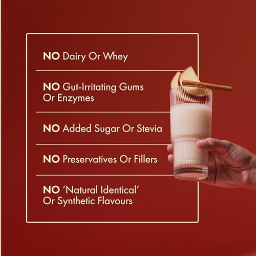 Image of Cosmix No-Nonsense Yeast Protein | 24g Complete Protein /Serve | Apple Cinnamon | Made with Real Apples & Cinnamon | Clean Vegan Protein | Gut-Friendly | Easy to Digest - single serve sachets -38gm