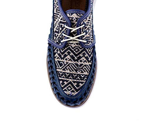 Cowboy Professional Mens 86 Blue Authentic Mexican Leather Huaraches Lace Up Sandals4