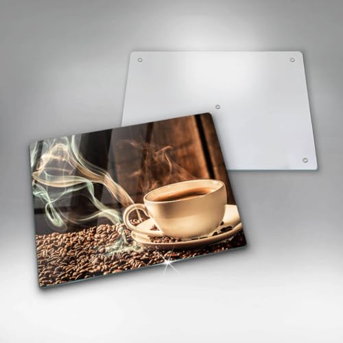 Plaque de protection induction 52x40 cm Wallfluent tapis de cuisson multifonction grain de café