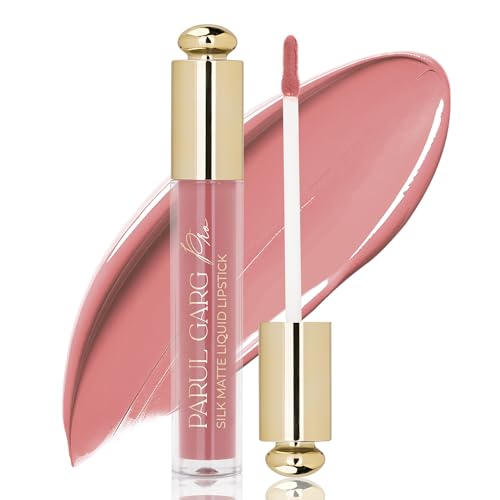 Image of Parul Garg Beauty Silk Matte Liquid Lipstick | Long-Lasting & Smudge-Proof | Soft Matte Finish | Vegan & Clean Beauty | Hydrates with Shea Butter & Vitamin E (Zinnia)