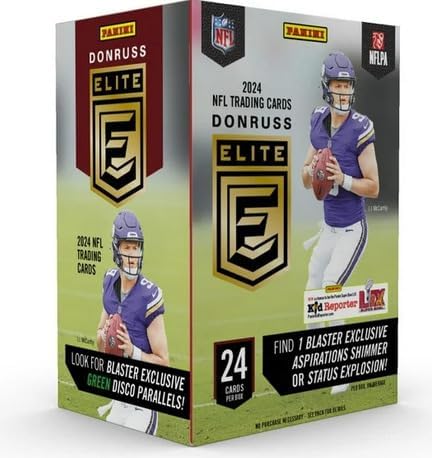 2024 Donruss Elite Football Blaster Box (24 Cards/Box) Look for Daniels, Maye Rookies!