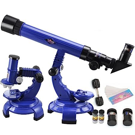 Kids Gallery NX 2in1 Telescope & Microscope Scientific Exploration Apparatus for Beginners.