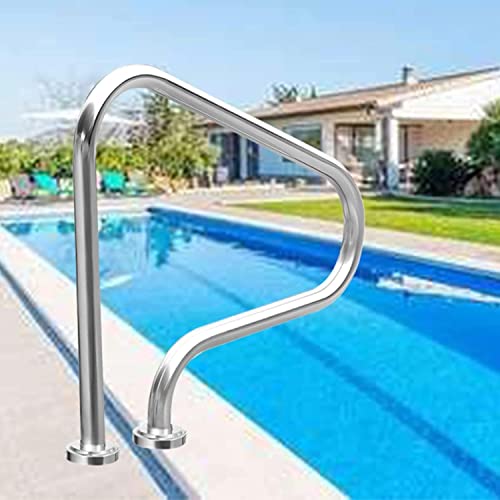 Barandal para piscina de acero inoxidable 80x80 cm
