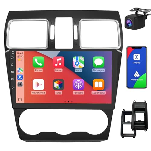 Junsun 8 Core Car Radio for Subaru Forester 2015-2018 (4GB RAM 64GB ROM) Suitable for Factory Sound Systems,5G WiFi Wireless CarPlay/Android Auto,GPS DSP RDS BT 5.0 with Backup Camera
