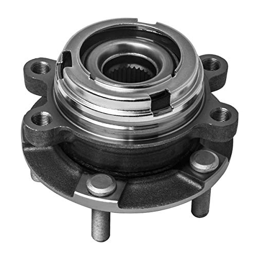 AUQDD 513294 x2 Front Wheel Hub and Bearing Assembly (29 Spline Quantity,5 Lug Hub) Compatible With 2007-2012 Ni-ssan Altima w/2.5L 4-Wheel ABS, 2003-2007 Murano, 2004-2009 Quest # 40202ZX00A 513310 - Thumbnail 2