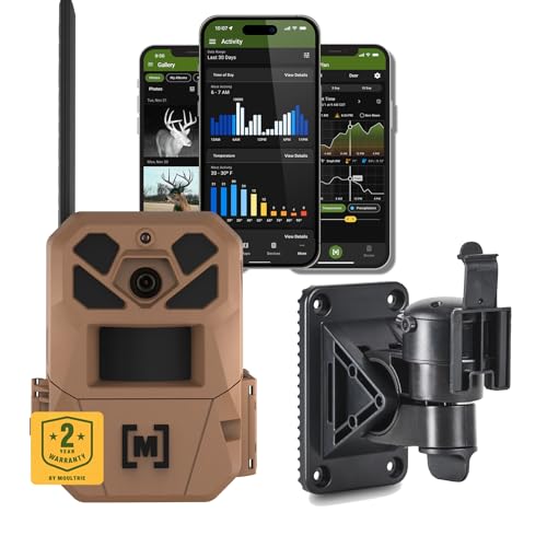 Image of Moultrie Edge 3 Cellular Trail Camera Bundle with Flex Mount 2 - 40MP HD Photos, 1080p Video, Low-Glow Flash, GPS, Multi-Carrier Auto-Connect, Built-in Memory, 0.5s Trigger, AI Buck Detection