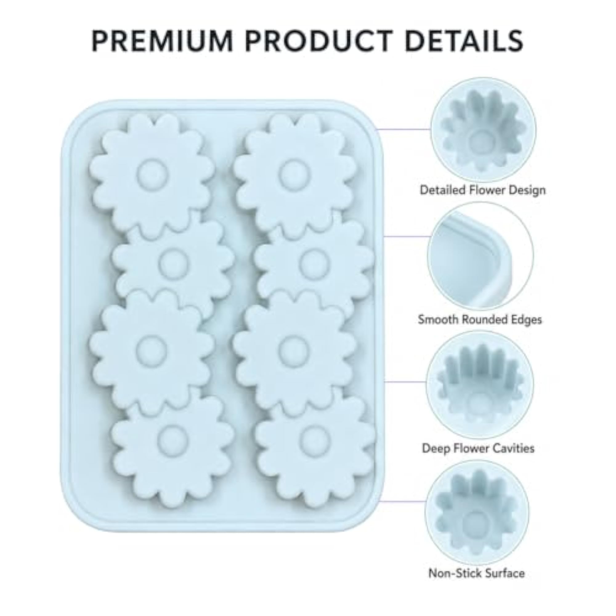 Daisy Flower Silicone Candle Mould for DIY Crafts