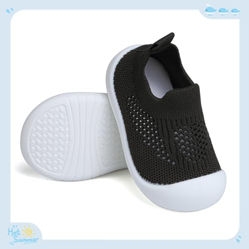 Baby First Walking Shoes Toddler Infant Boys Girls Baby Sneakers Breathable Non-Slip Indoor Floor Baby Sock Slipper with Soft Sole Cotton Mesh3