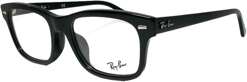 Ray-Ban 伊達メガネ 黒 スクエア RB5386 OPTICS ケース Ray-Ban 伊達