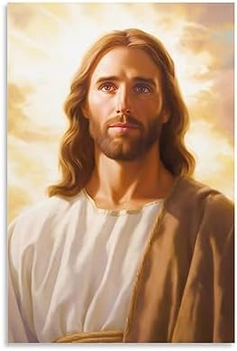 FireDeer Christ Jesus Wall Art Life Child of God Poster Catholic Christian Lord Painting Religious Bible Picture for Living Room Church (3-Young,16x24inch-Unframe)