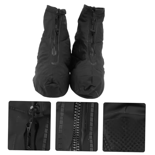 POPETPOP 1 par de cubiertas impermeables para zapatos de lluvia para hombre con suela antideslizante cómoda miniatura 7