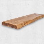 Rustic Floating Shelf with Dark Oak-Style Finish 100cm – Reclaimed Wood Shelf for Wall, Mantel, Radiator, Wooden Fireplace, Plank, Wall Mount Decor, Room Decor, Living Room, Kitchen, or Bedroom
