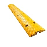  Z-Ramps mat Draussen Kleines Speed ​​Bumps, Anti-Rutsch-Gummi Autobahn Speed ​​Bump Achsmessgerät Bodenabdeckung Trunking Service-Rampen Bordsteinkanten (Color : Yellow, Size : 100 * 15 * 3CM)
