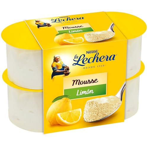 La Lechera Mousse de Limón, 4 x 59g