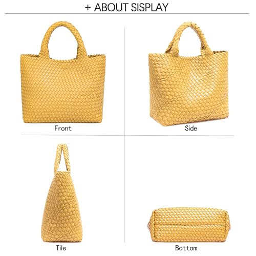 Image of JINMANXUE Fashion Woven Bag Shopper Bag Travel Handbags and Purses Women Tote Bag Large Capacity Shoulder Bags