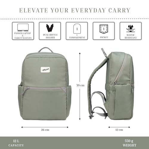 Image of F Gear Cannes 12L Laptop Backpack|Premium, Soft Touch, Lightweight & Durable|Laptop & Tablet Sleeves|3 spacious compartments & 2 Pockets|Ideal for Office, Daily Use & Travel
