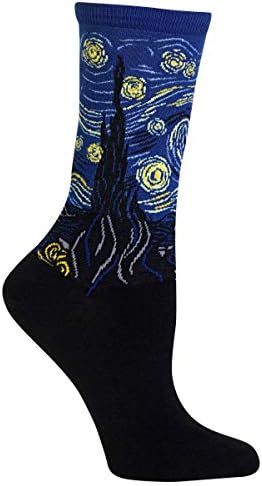 Hot Sox Women's Fun Famous Paintings Crew Socks-1 Pair Pack-Cool & Artistic Gifts