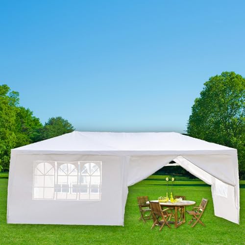 La mejor comparación de Carpas plegables para eventos del mes. 35 Seraphiel Carpa Retráctil 3x6 Metros, Toldo para Exteriores Plegable, Paredes Y Ventanas, Ideal para Jardín, Campismo Y Eventos, Gran Capacidad, Resistente A Lluvias, Fácil...
