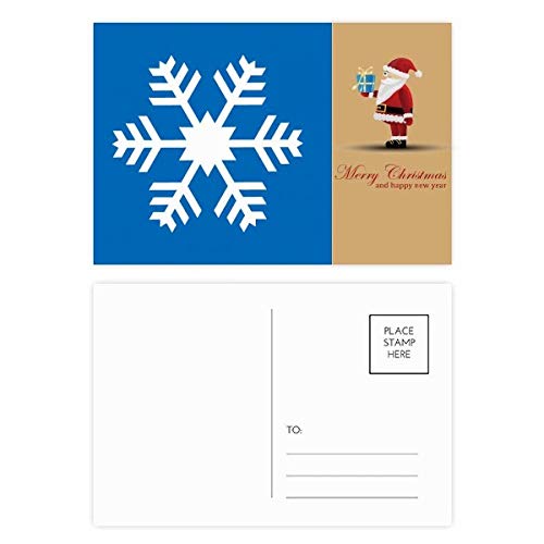 Cartes postales sports d'hiver pour ne plus manquer de cartes de vœux flocon de neige bleu x20