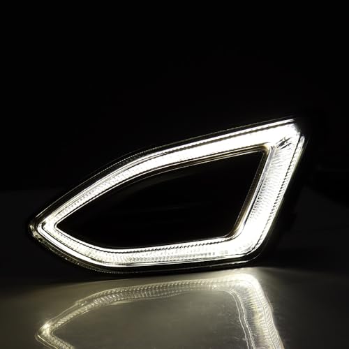 Compatible for 2015-2018 Ford Edge SE SEL Sport Titanium LED DRL Daytime Running Light Driving Lamp Right Passenger Side FT4Z13200 by Astra Depot - Image 2