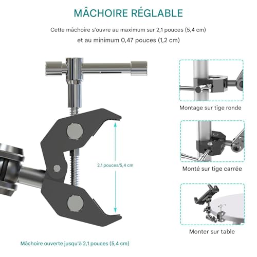 Support pour smartphone et tablette pour vélo d'exercice maison